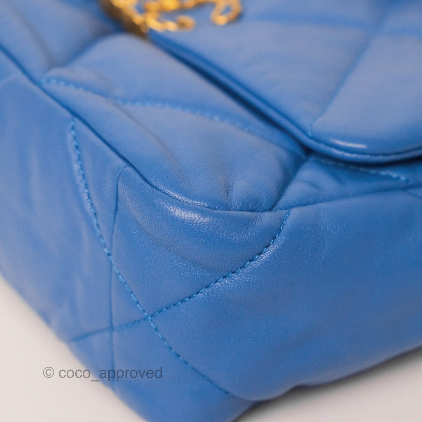 Chanel 19 Small Blue Mixed Hardware