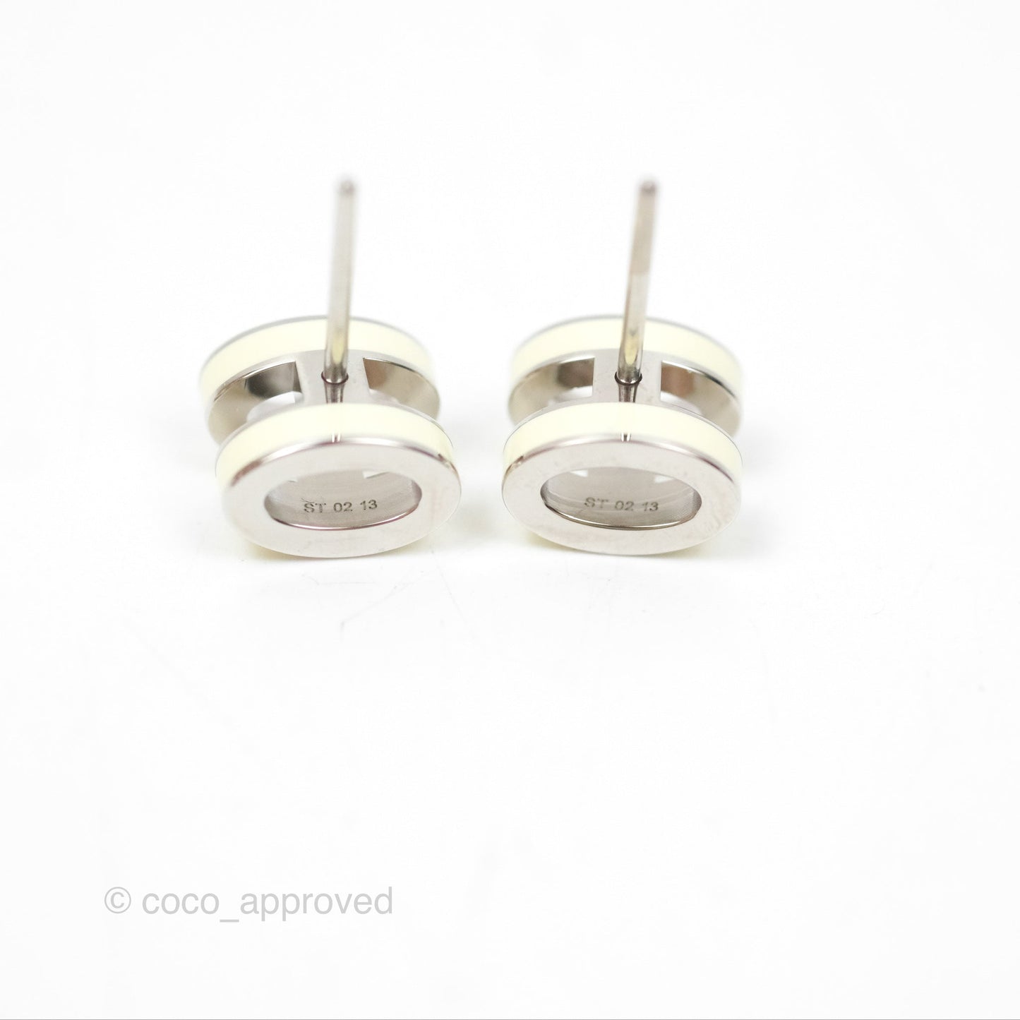 Hermès Mini Pop H Earrings Jaune Soufre Pâle