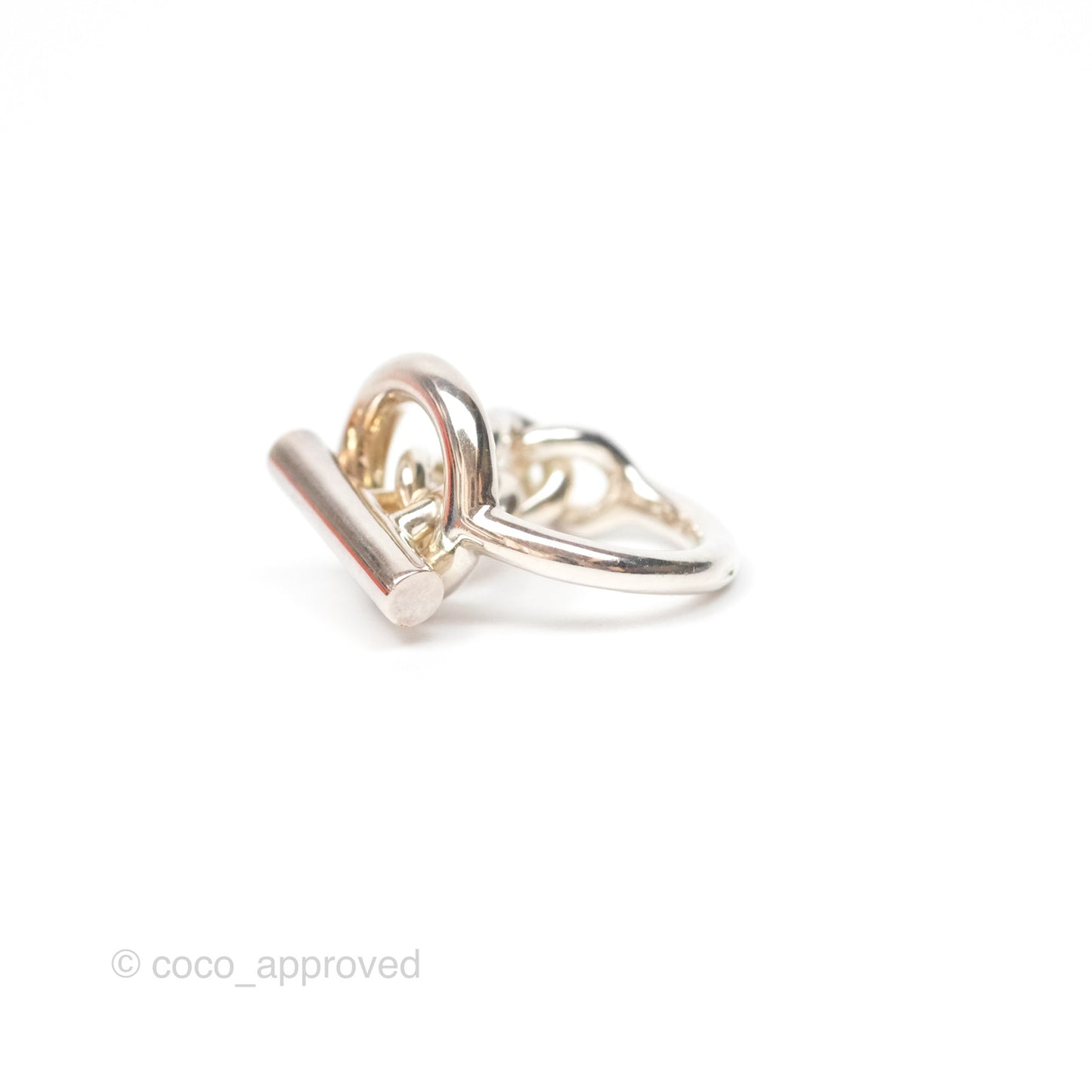 Hermès Echappee Ring GM Sterling Silver