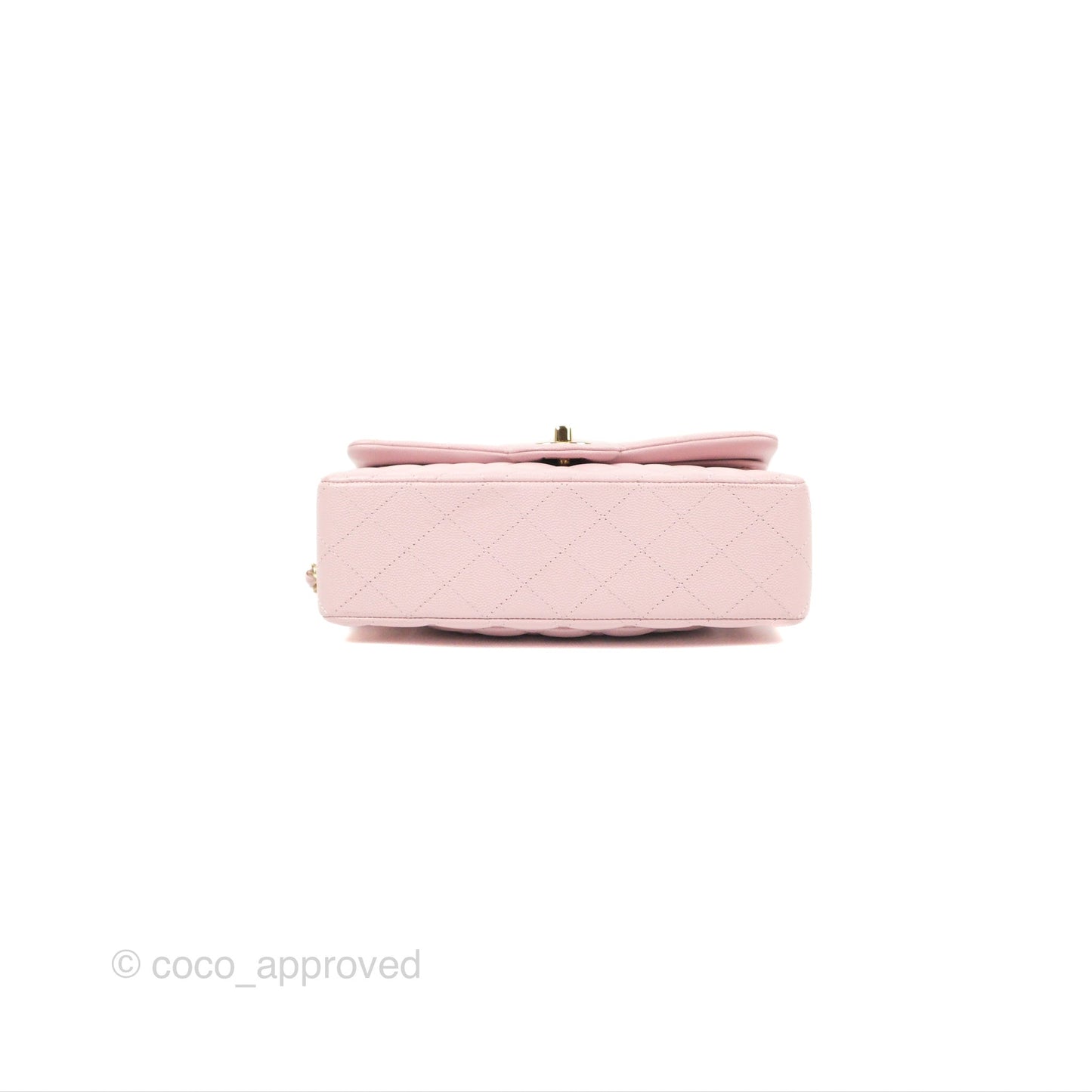 Chanel Small Classic Quilted Flap Pink Caviar Gold Hardware 21S