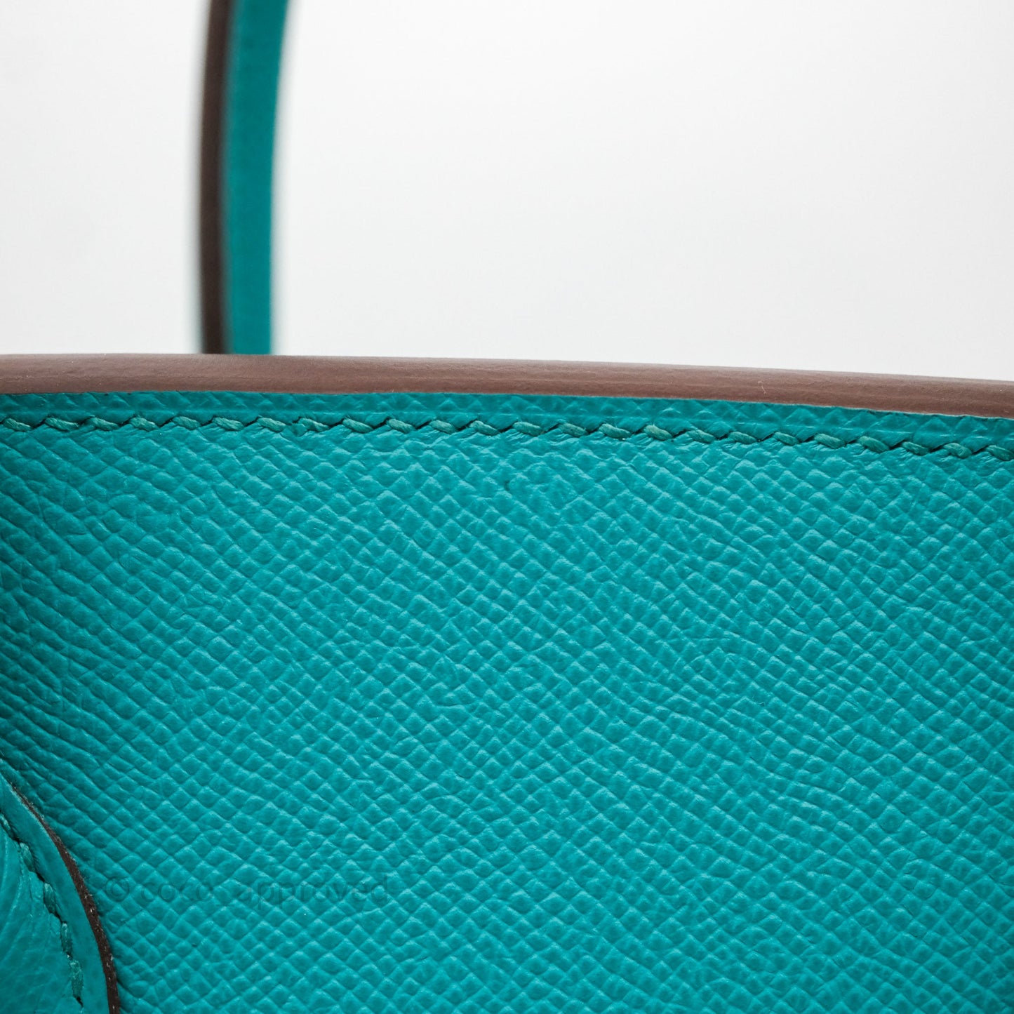 Hermès Birkin 30 Retourne Vert Verone U1 Epsom Palladium Hardware