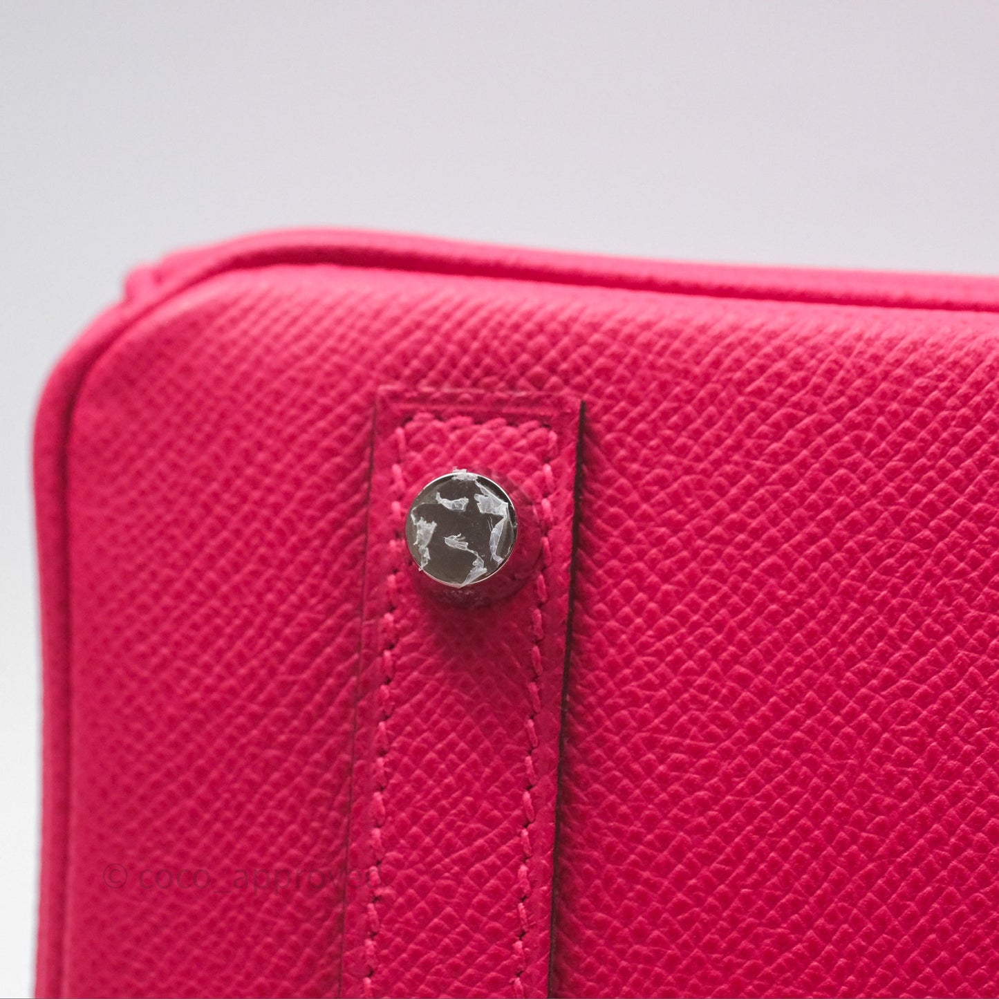 Hermès Birkin 30 Framboise 90 Epsom Palladium Hardware