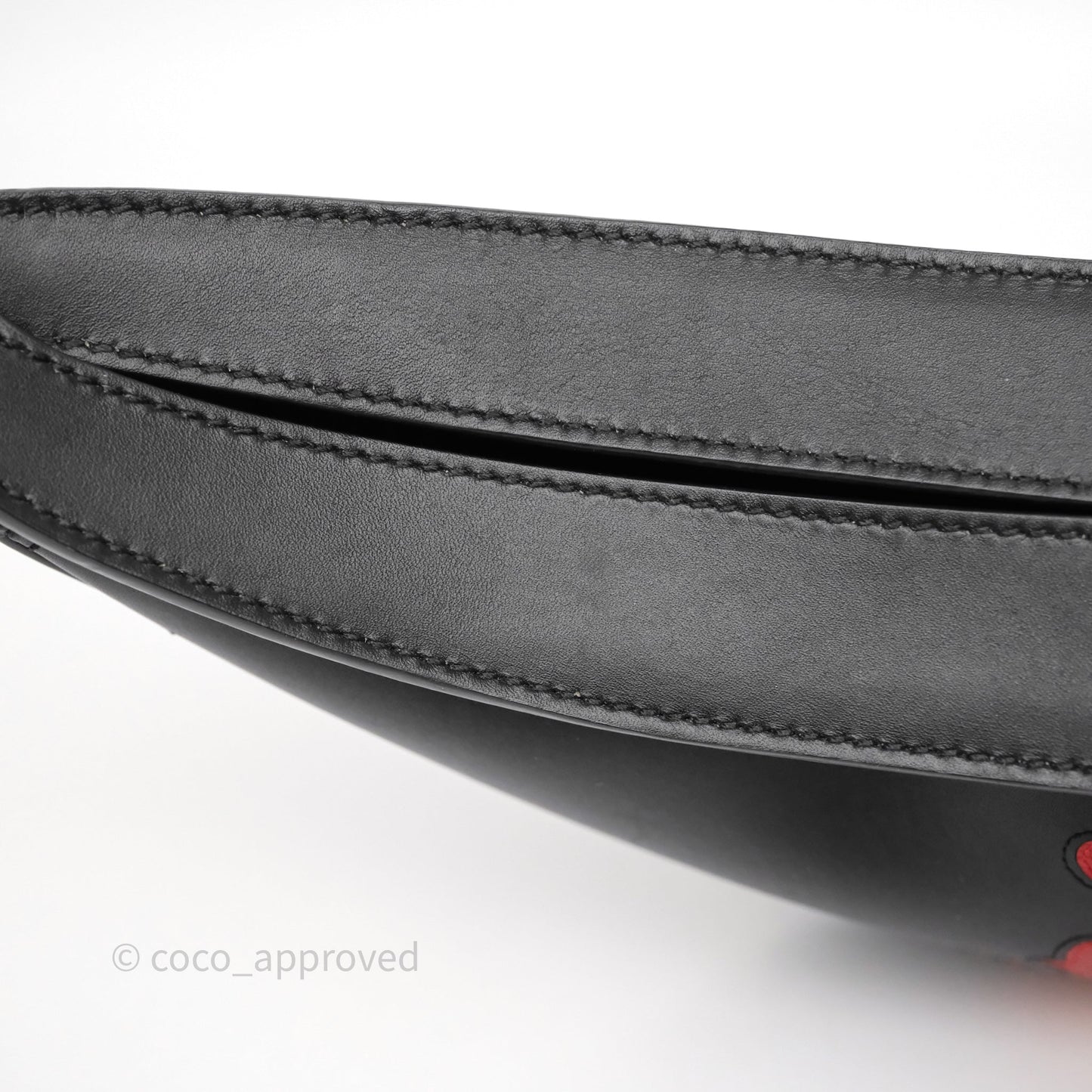 Loewe x Howls Calcifer Luna Shoulder Bag In Black Calfskin