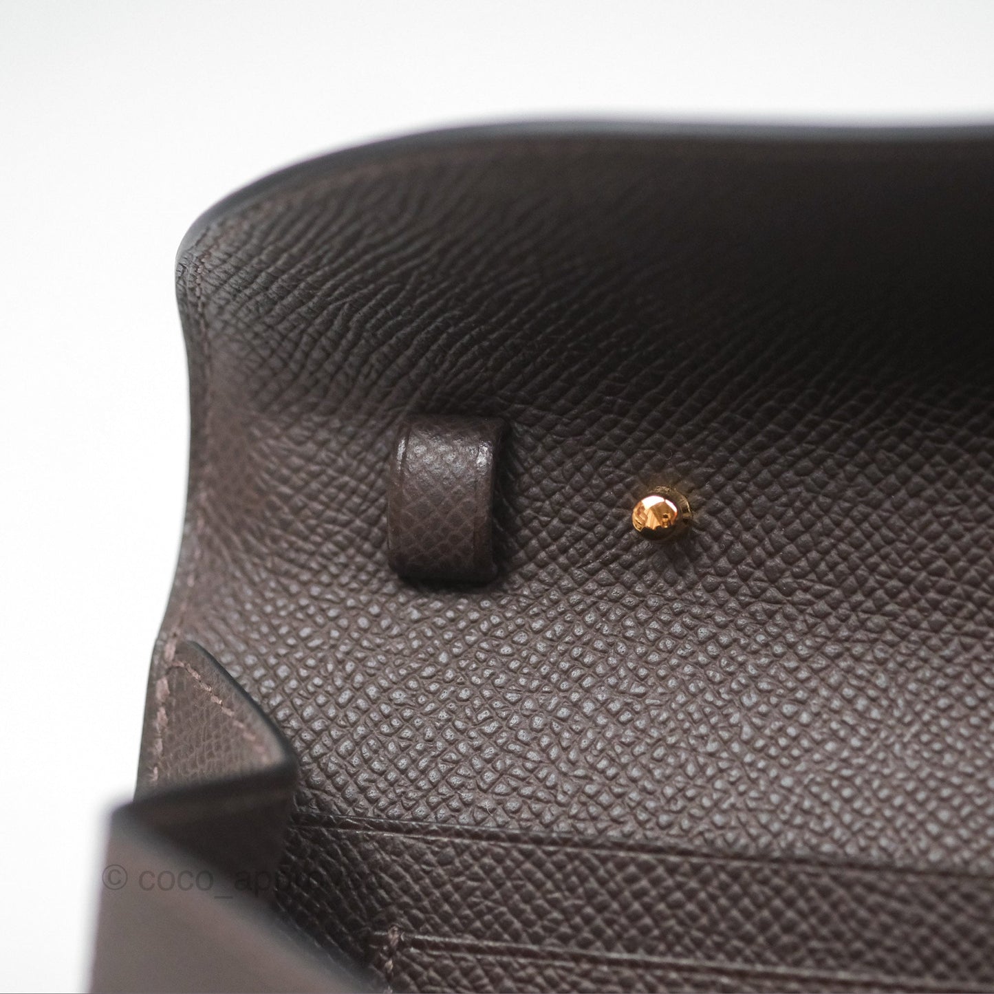 Hermès Maillon To Go Epsom Ebene 46 Gold Hardware