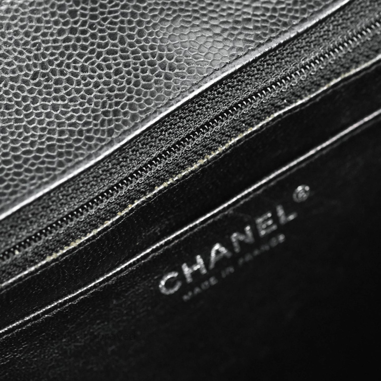 Chanel Single Flap Maxi Caviar Black Silver Hardware