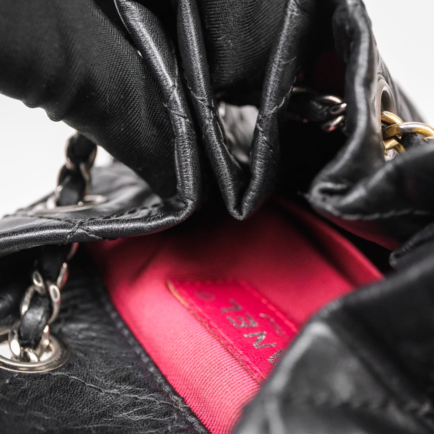 Chanel Small Gabrielle Backpack Black Aged Calfskin