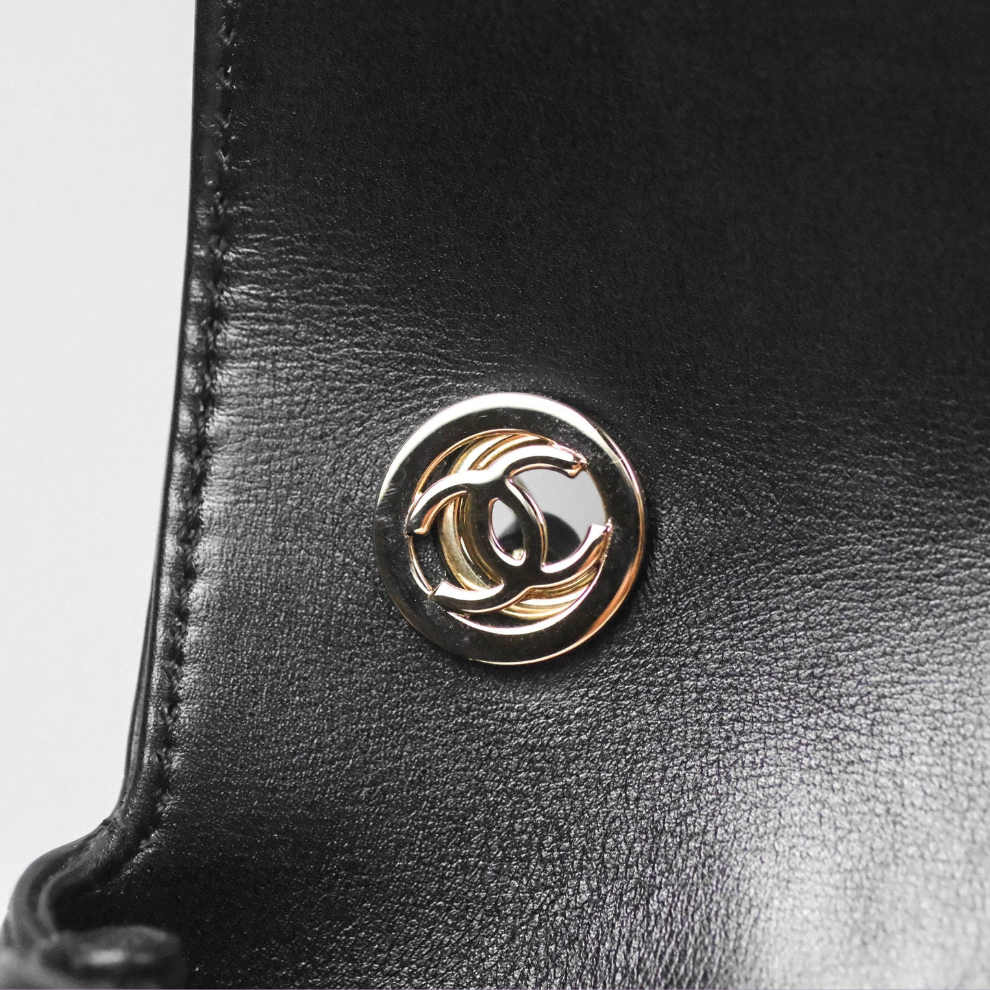 Chanel Calfskin Stitched Small Flap Bag Black