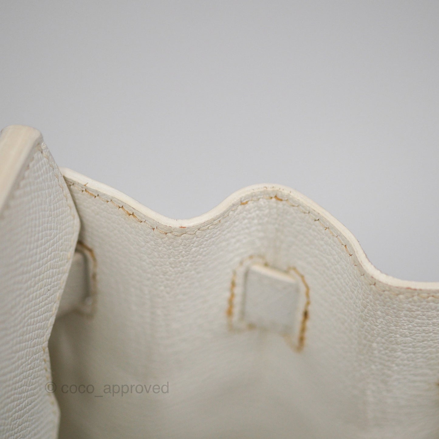 Hermès Birkin 30 Retourne White Epsom Palladium Hardware