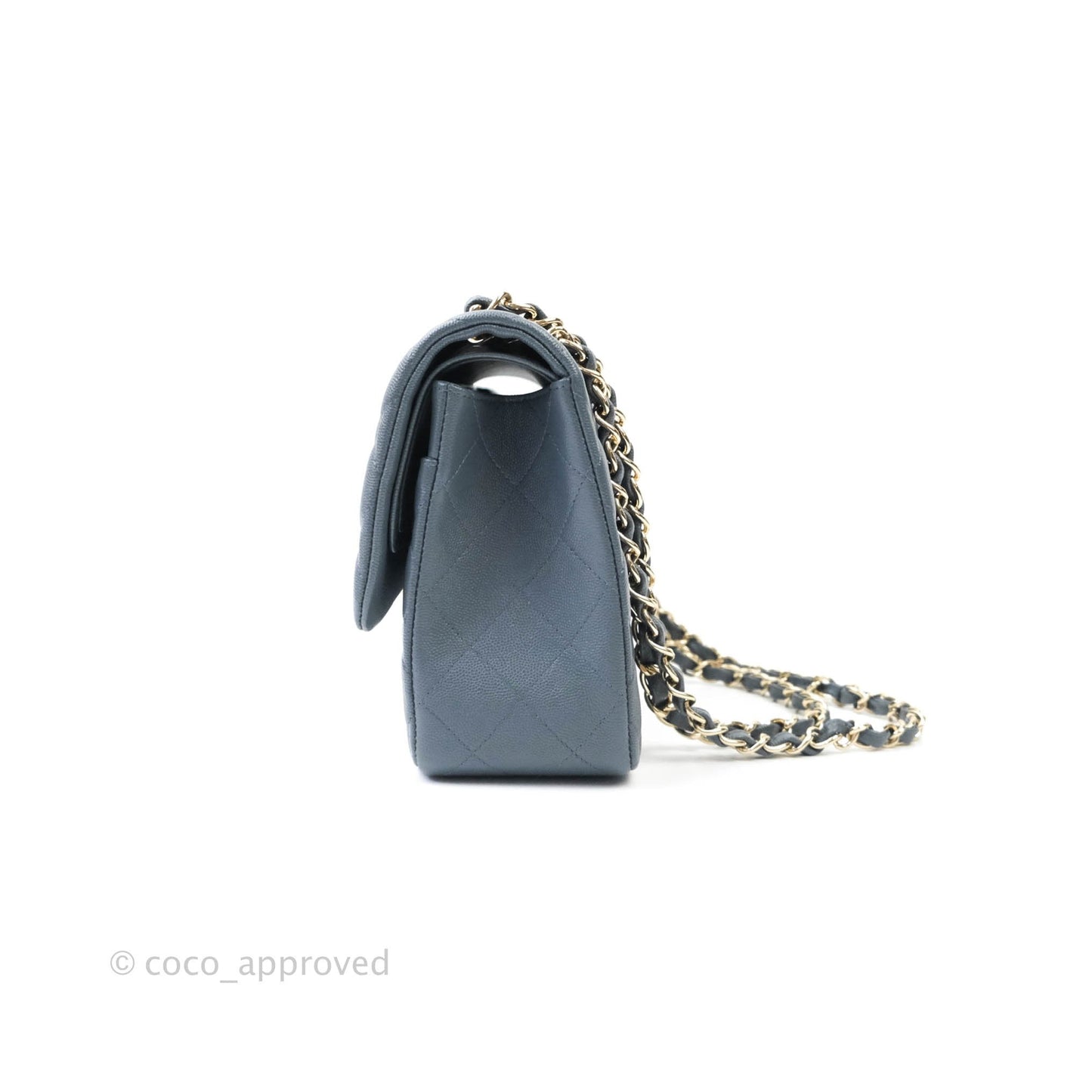 Chanel Jumbo Double Flap Grey Caviar Gold Hardware⁣⁣ 18B