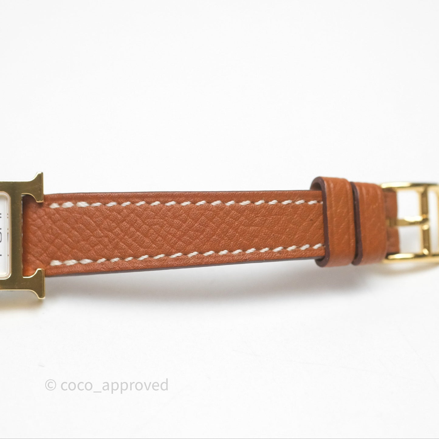 Hermès Heure H TPM Watch Gold Epsom Gold Hardware