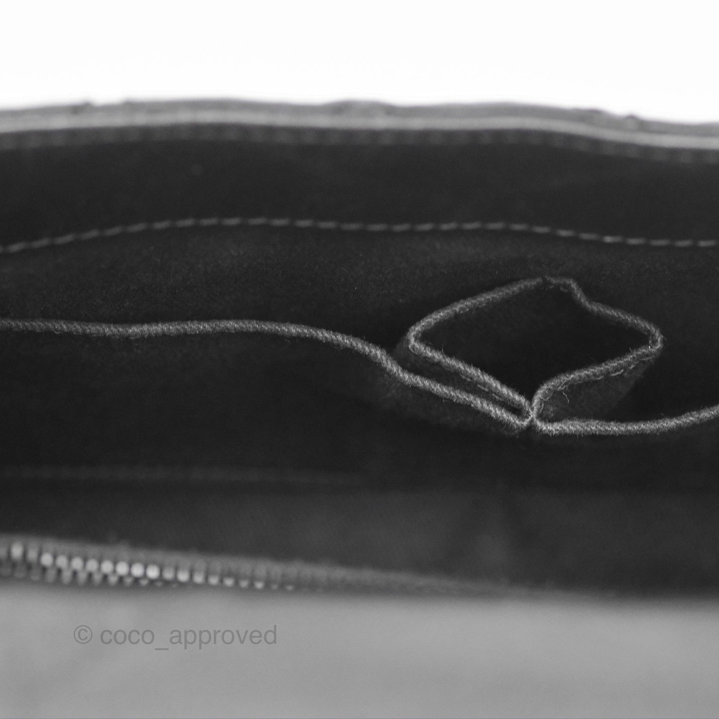 Chanel Medium Coco Handle Quilted Aged Calfskin Iridescent Dark Grey So Black Hardware