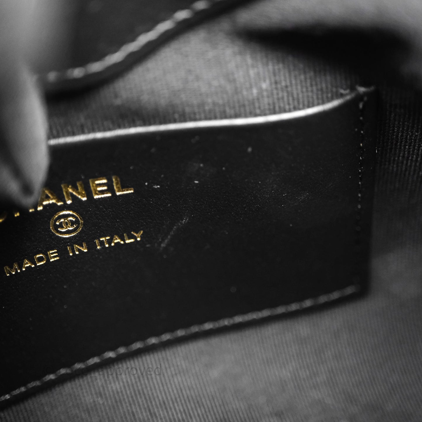 Chanel Nano 31 Black Shiny Calfskin Gold Hardware