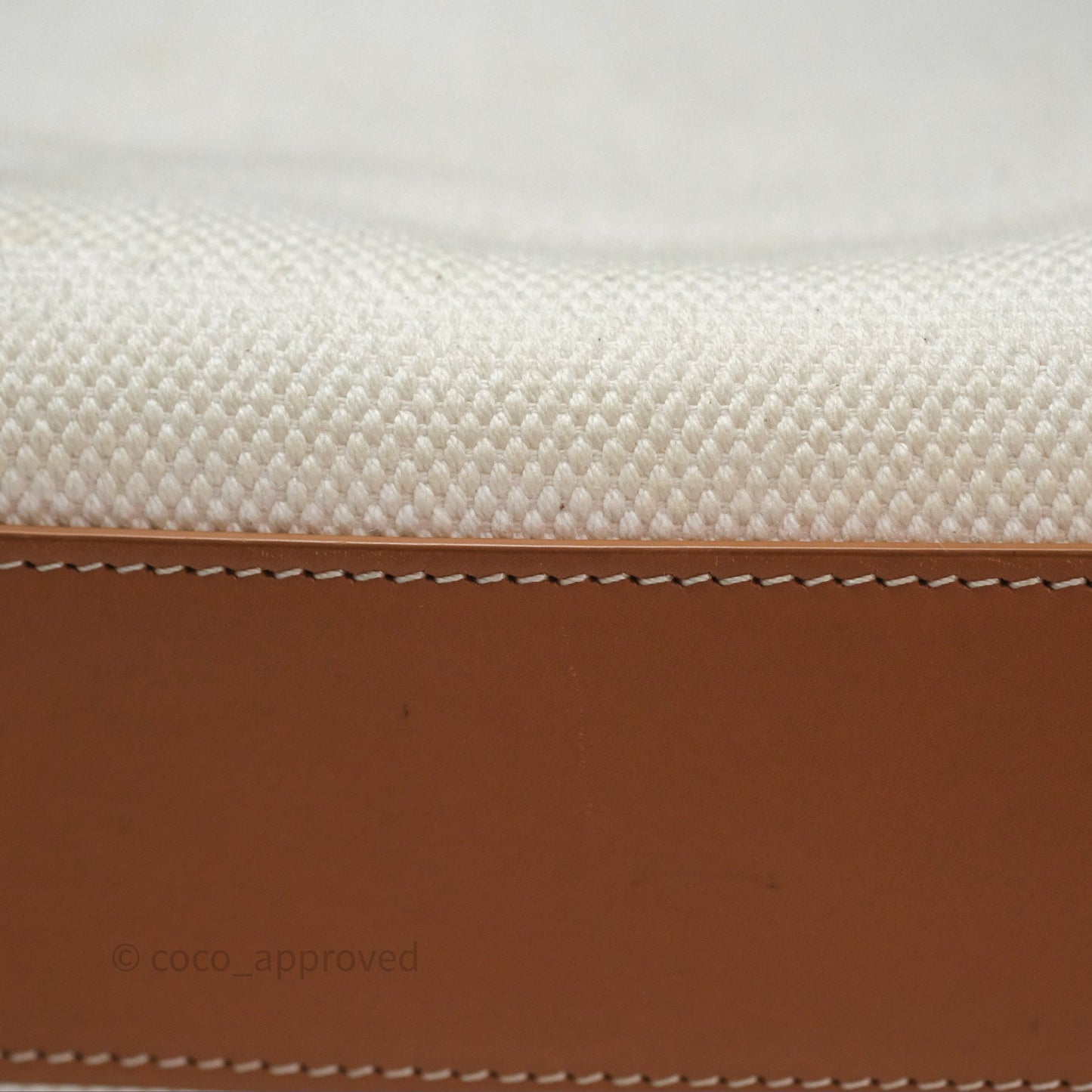 Celine Small Vertical Cabas Tote With Celine Print Natural/ Tan
