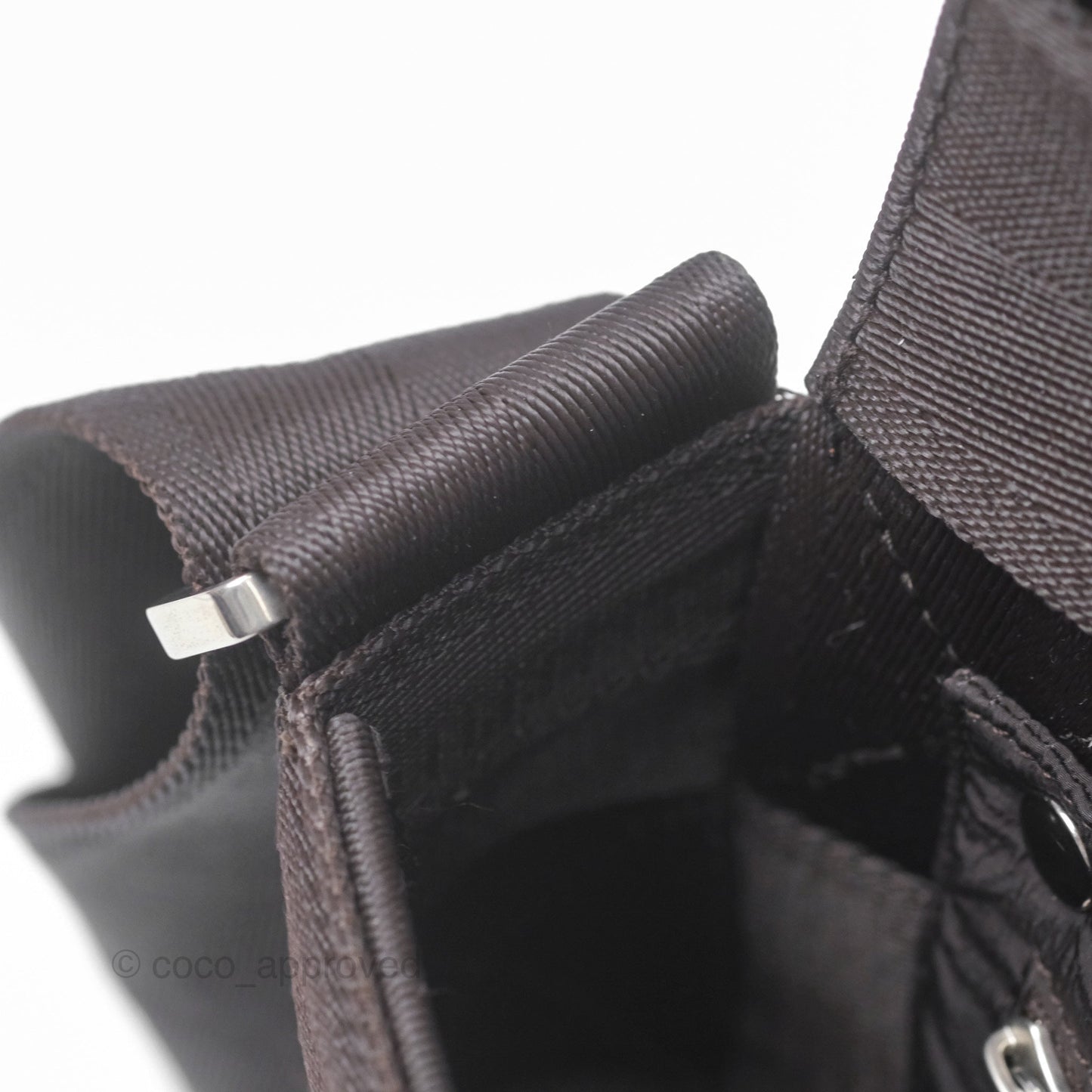 Bottega Veneta Maxi Webbing Cassette Bag Dark Brown