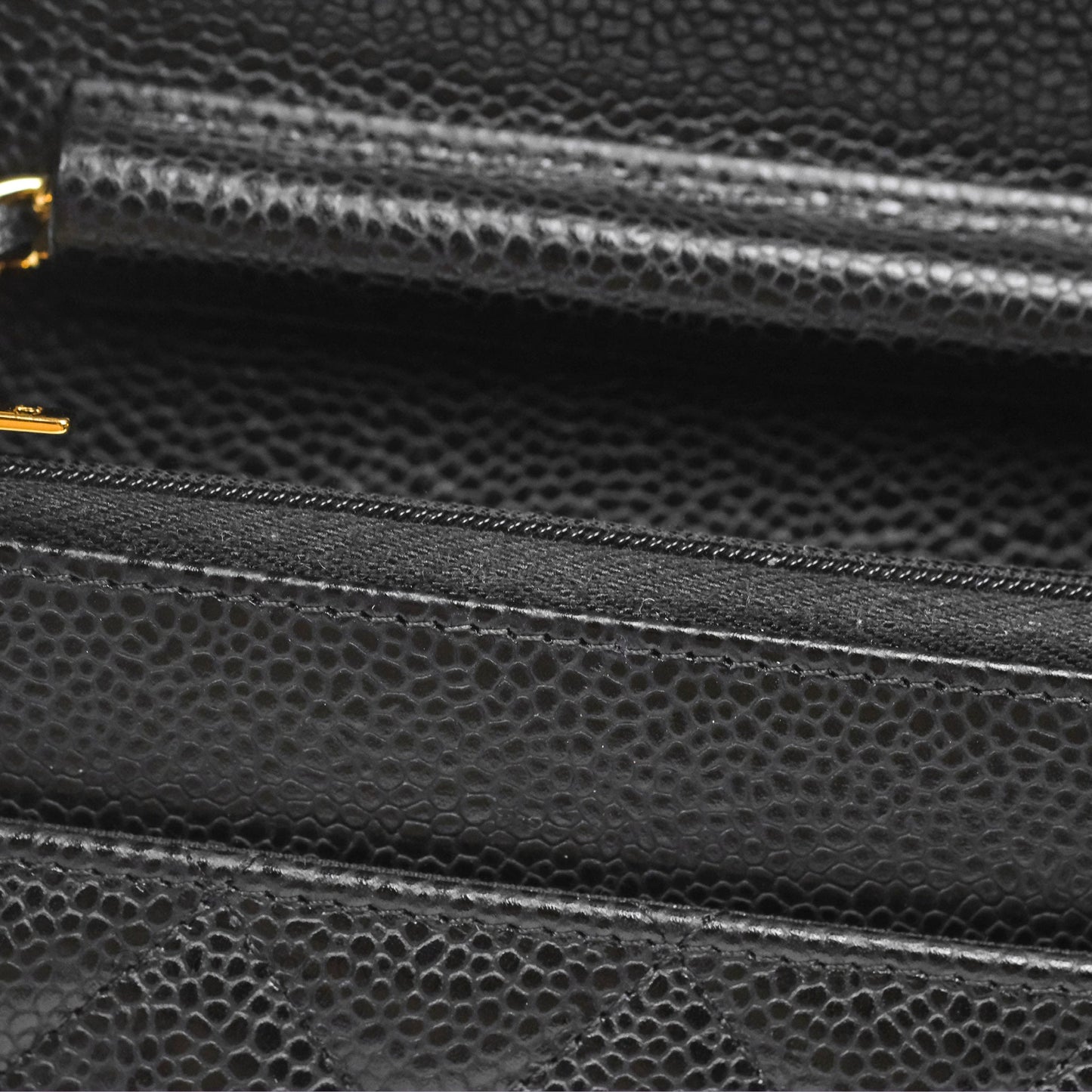 Chanel Classic Wallet on Chain WOC Quilted Black Caviar Gold Hardware