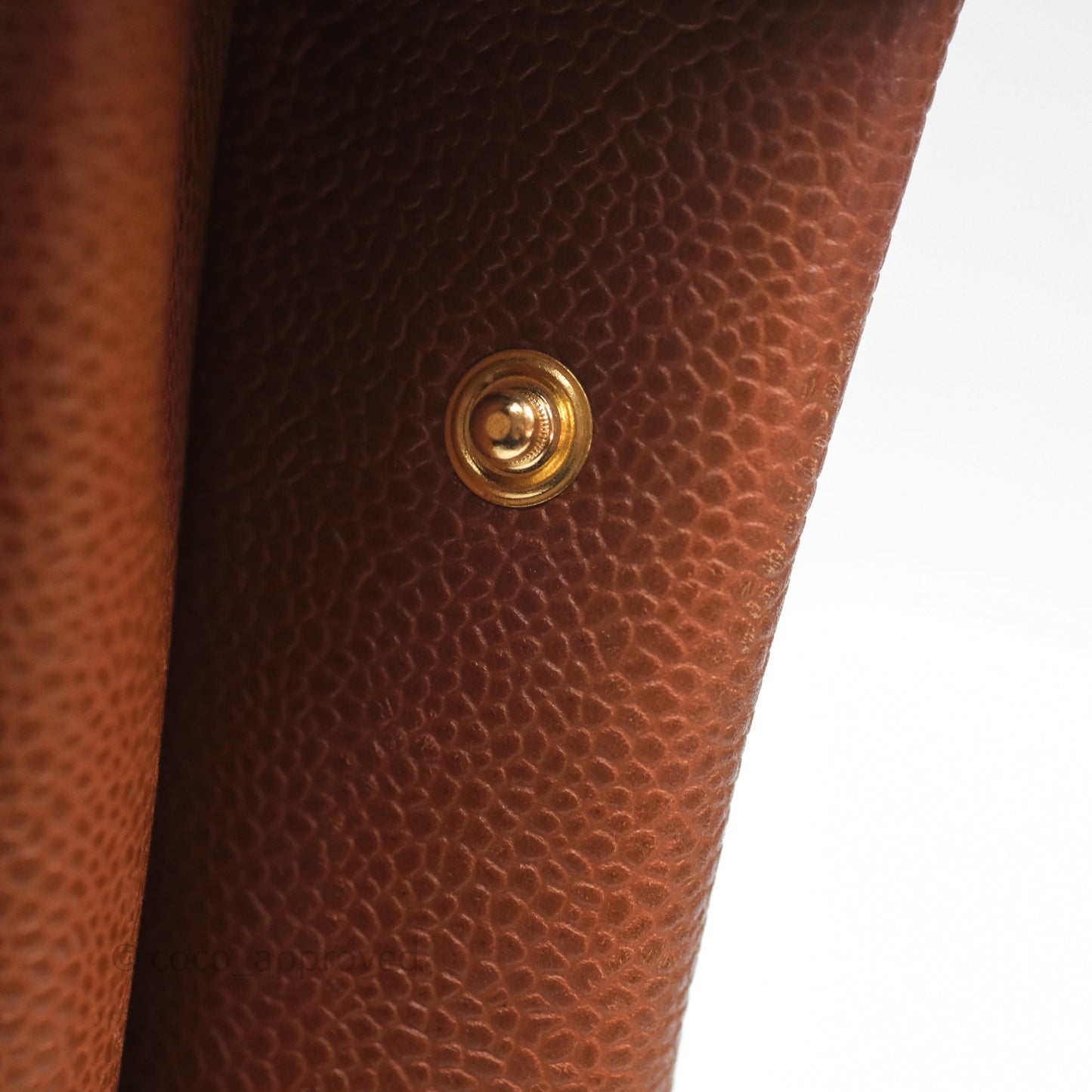 Chanel Vintage Tote Caramel Caviar 24K Gold Hardware