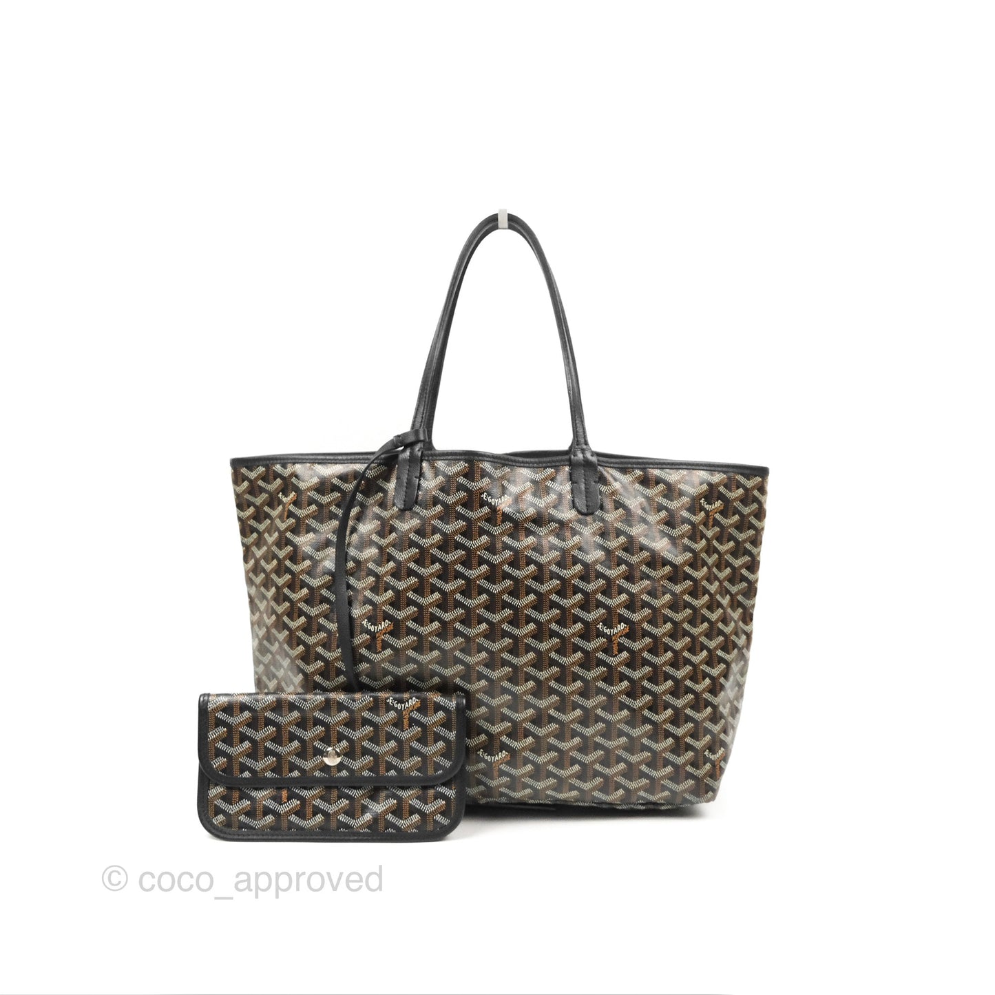 Goyard Saint Louis Black Goyardine Canvas PM⁣⁣⁣⁣⁣⁣⁣⁣⁣⁣⁣⁣⁣⁣⁣⁣⁣⁣⁣⁣