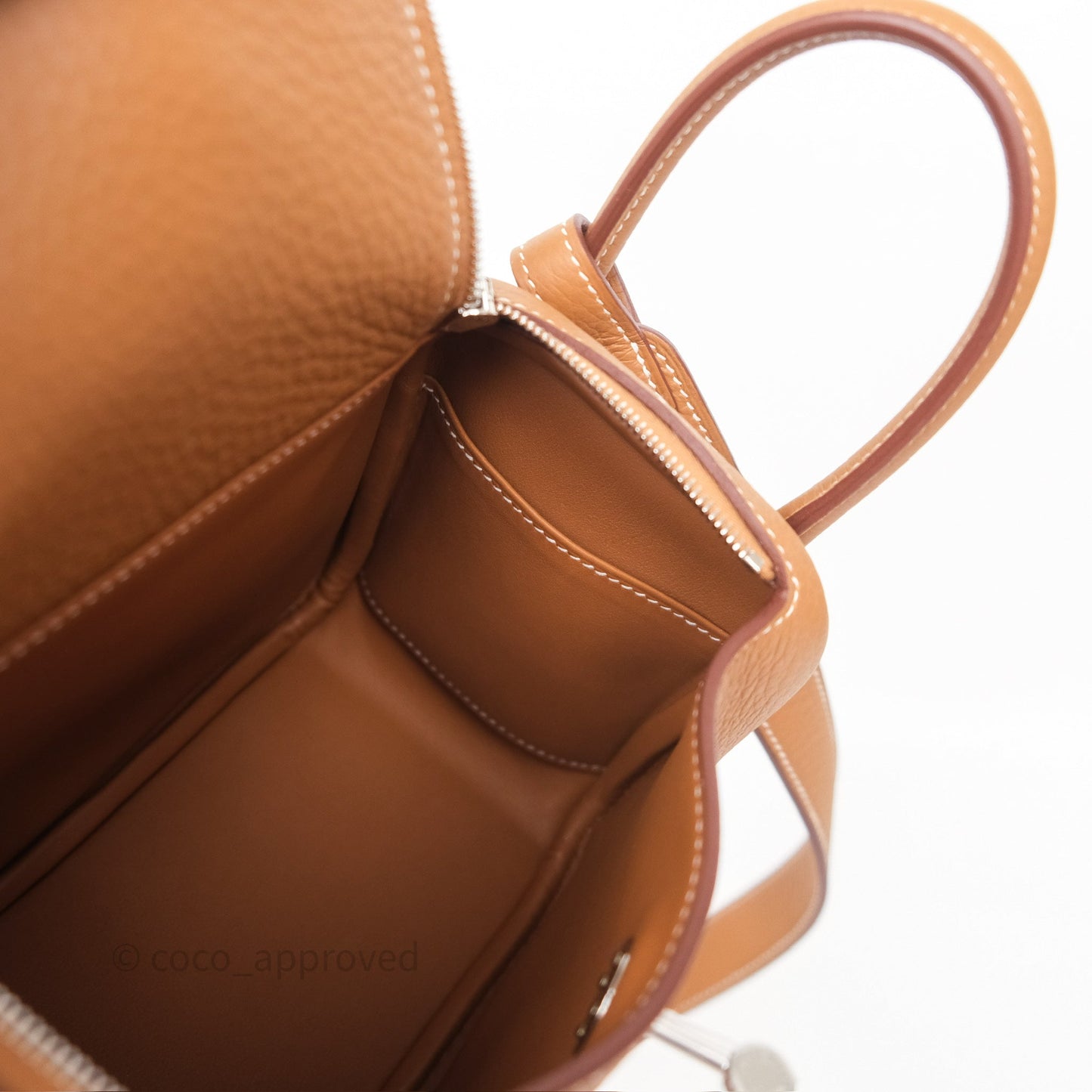Hermès Mini Lindy II 20 Gold 37 Clemence Gold Hardware