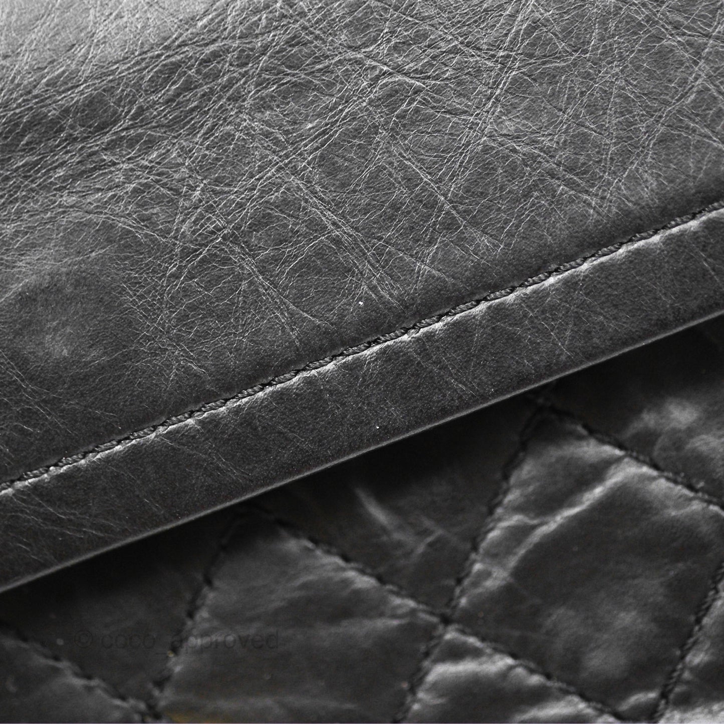 Chanel Reissue 225 Quilted Black Aged Calfskin Aged Gold Hardware