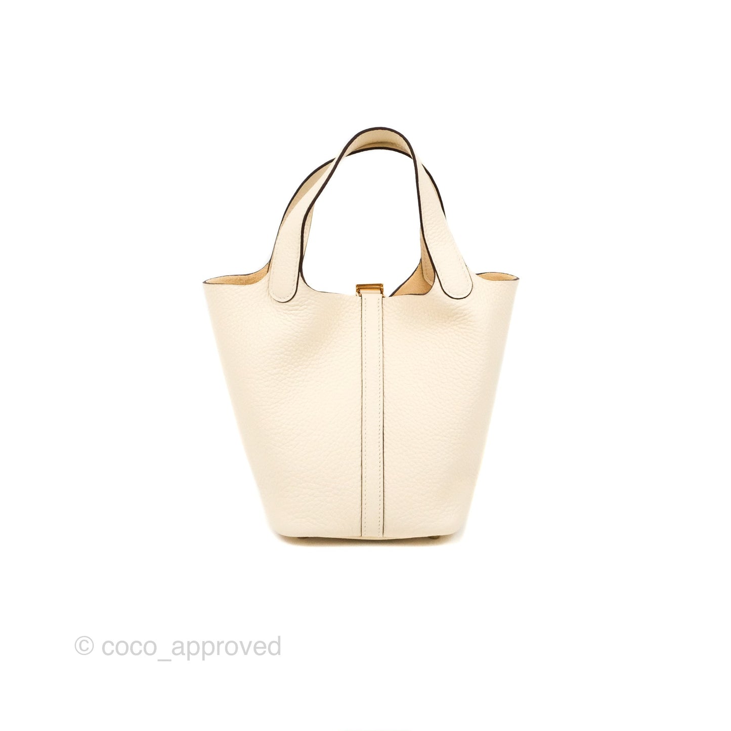 Hermès Picotin Lock 18 Nata Taurillon Clemence Gold Hardware