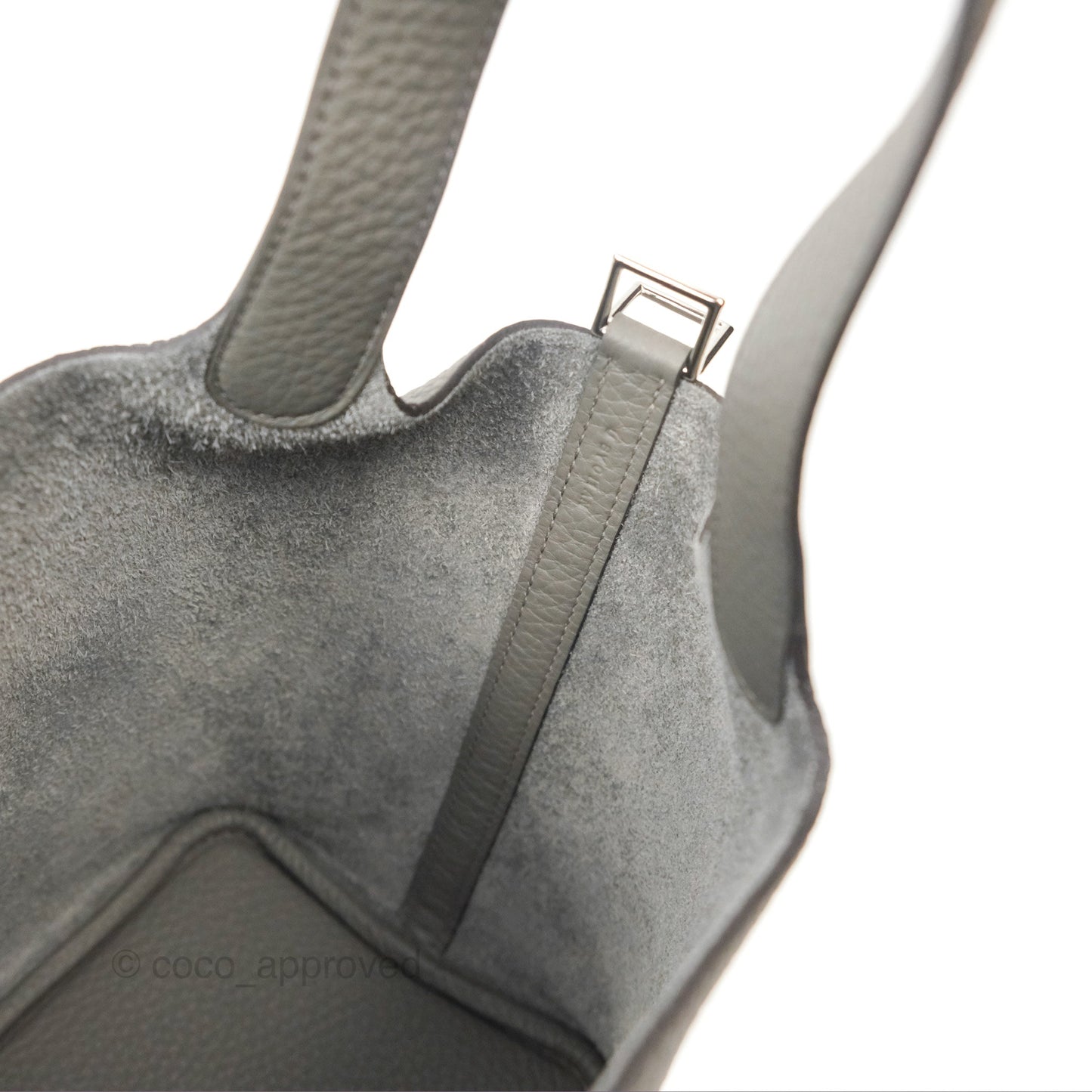 Hermès Picotin Lock 18 Gris Meyer 0L Clemence Palladium Hardware