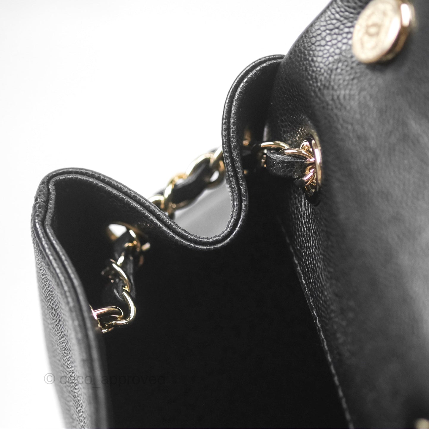 Chanel Small Duma Backpack Caviar Black Gold Hardware 23K