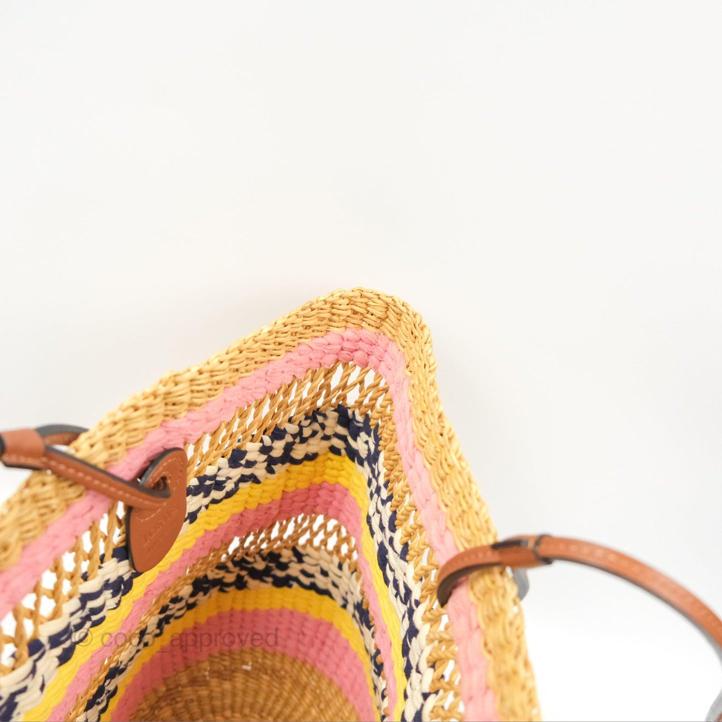 Loewe x Paula’s Ibiza Striped Raffia Basket Bag
