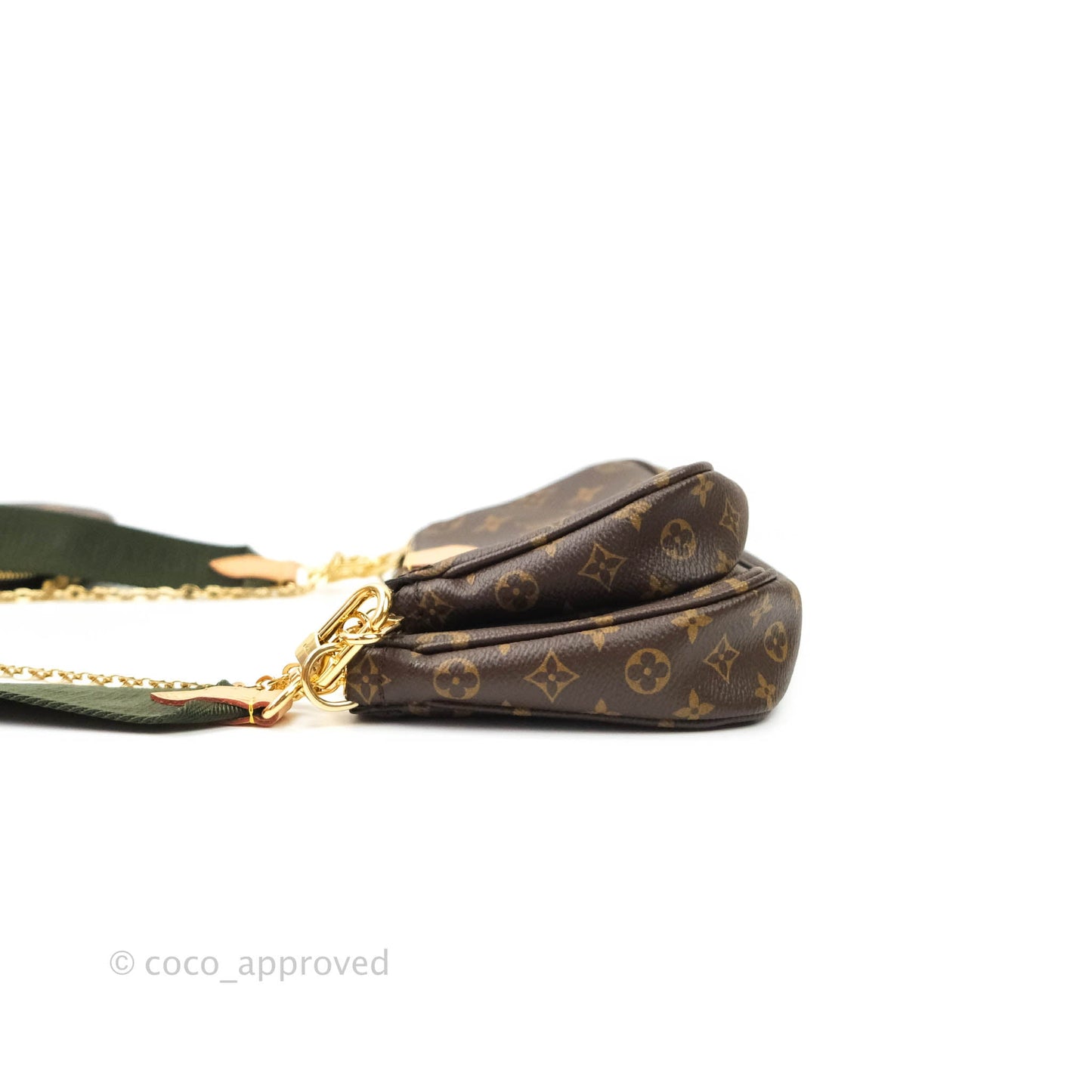 Louis Vuitton Multi Pochette Accessories Khaki Monogram Canvas
