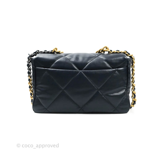 Chanel 19 Medium Navy Mixed Hardware