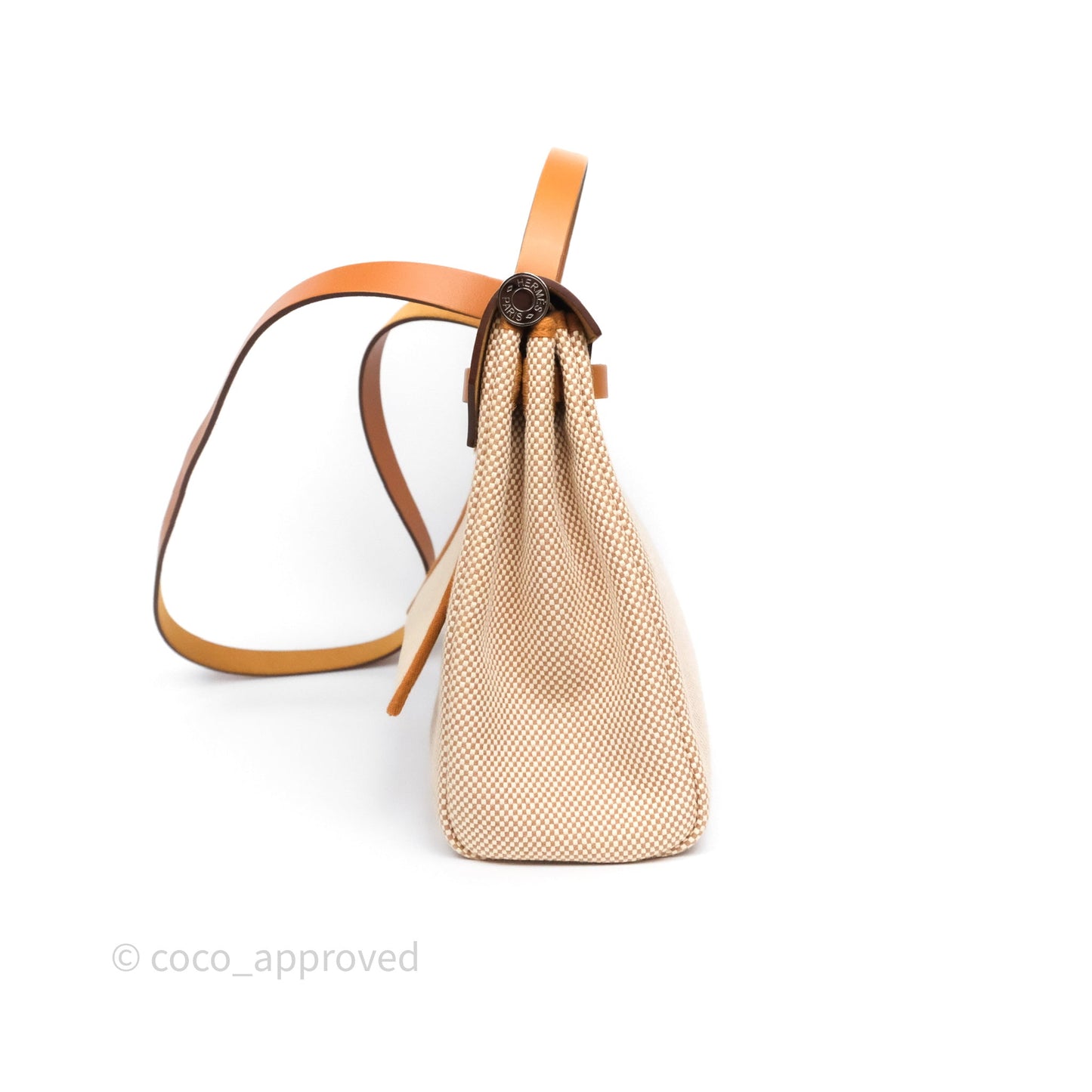 Hermès Herbag Zip 31 Ecru/Beige/Natural Canvas Palladium Hardware