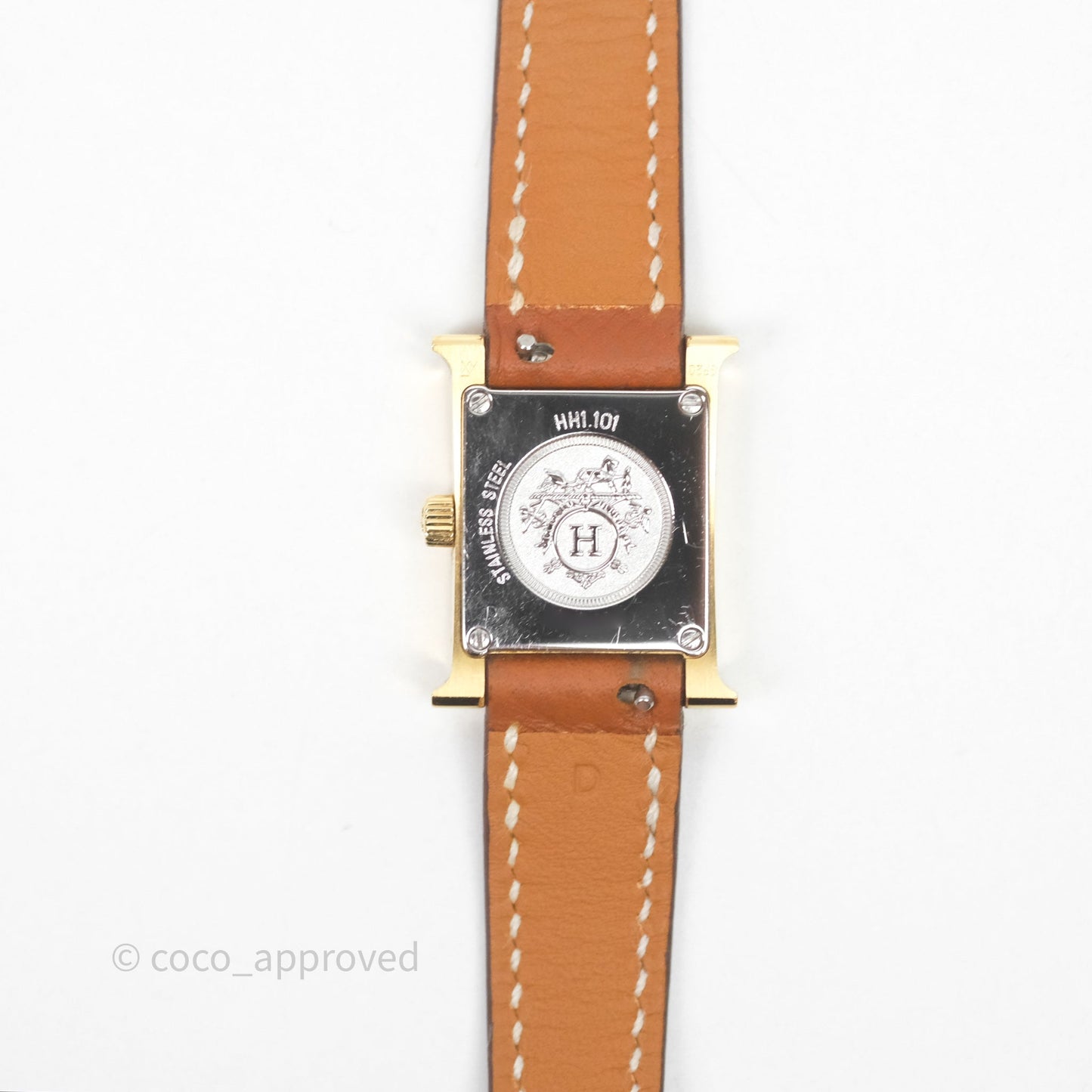 Hermès Heure H TPM Watch Gold Epsom Gold Hardware