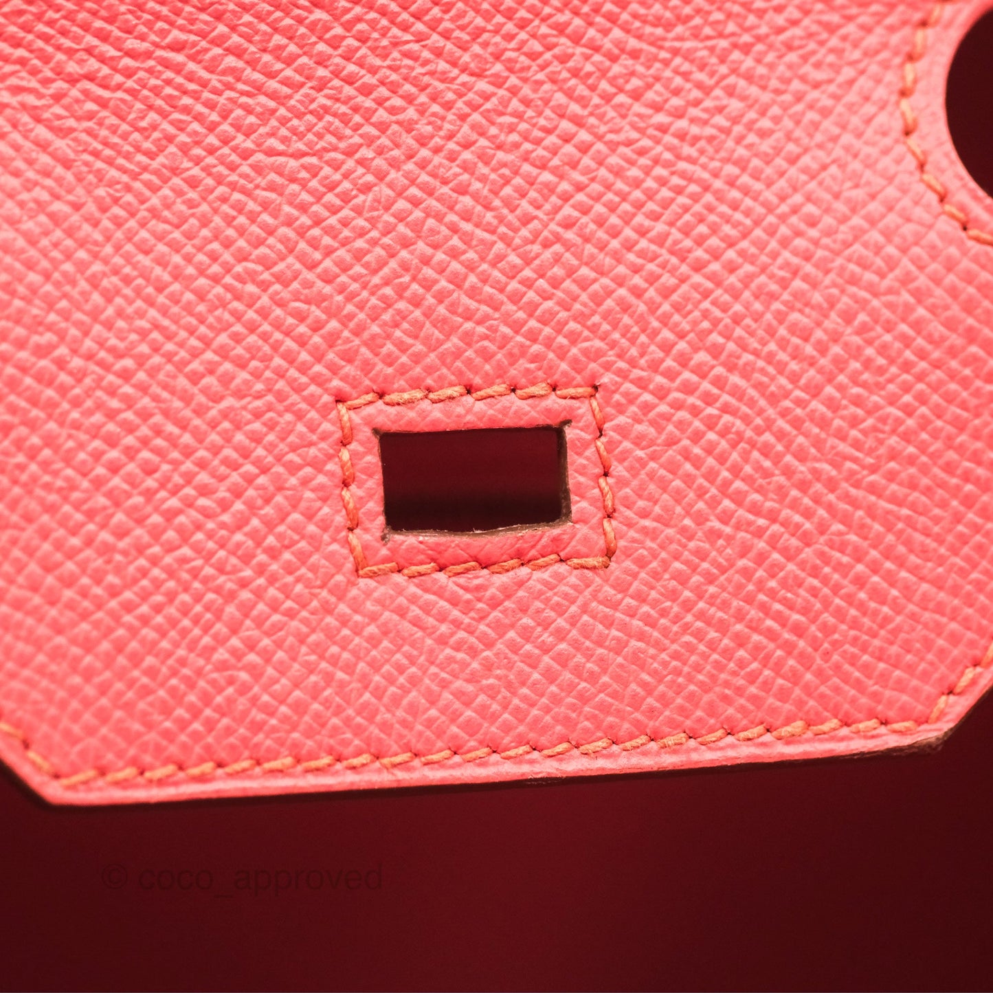 Hermès Birkin 30 Retourne Flamingo I5 Epsom Gold Hardware