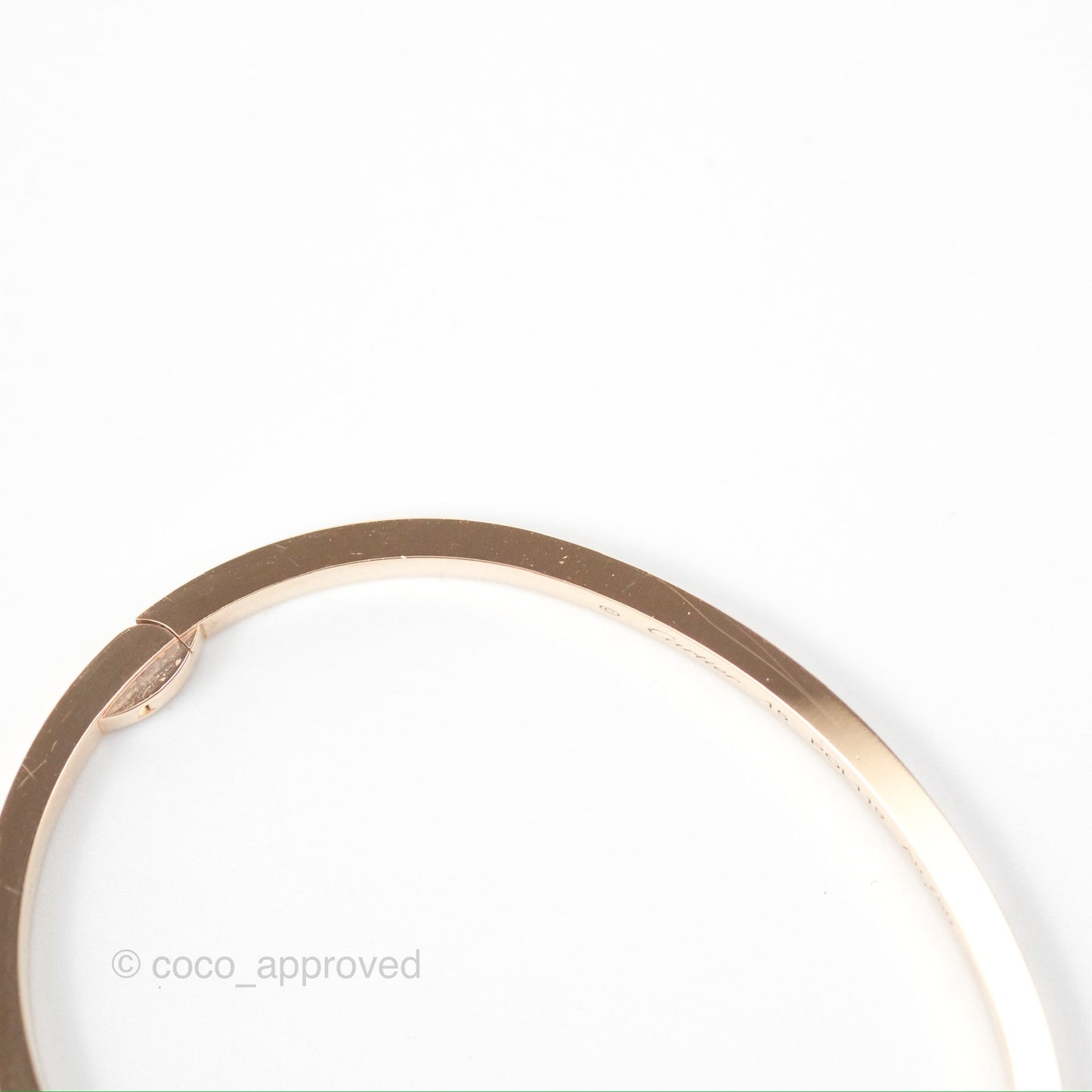 Cartier Small Love Bracelet Rose Gold Size 15