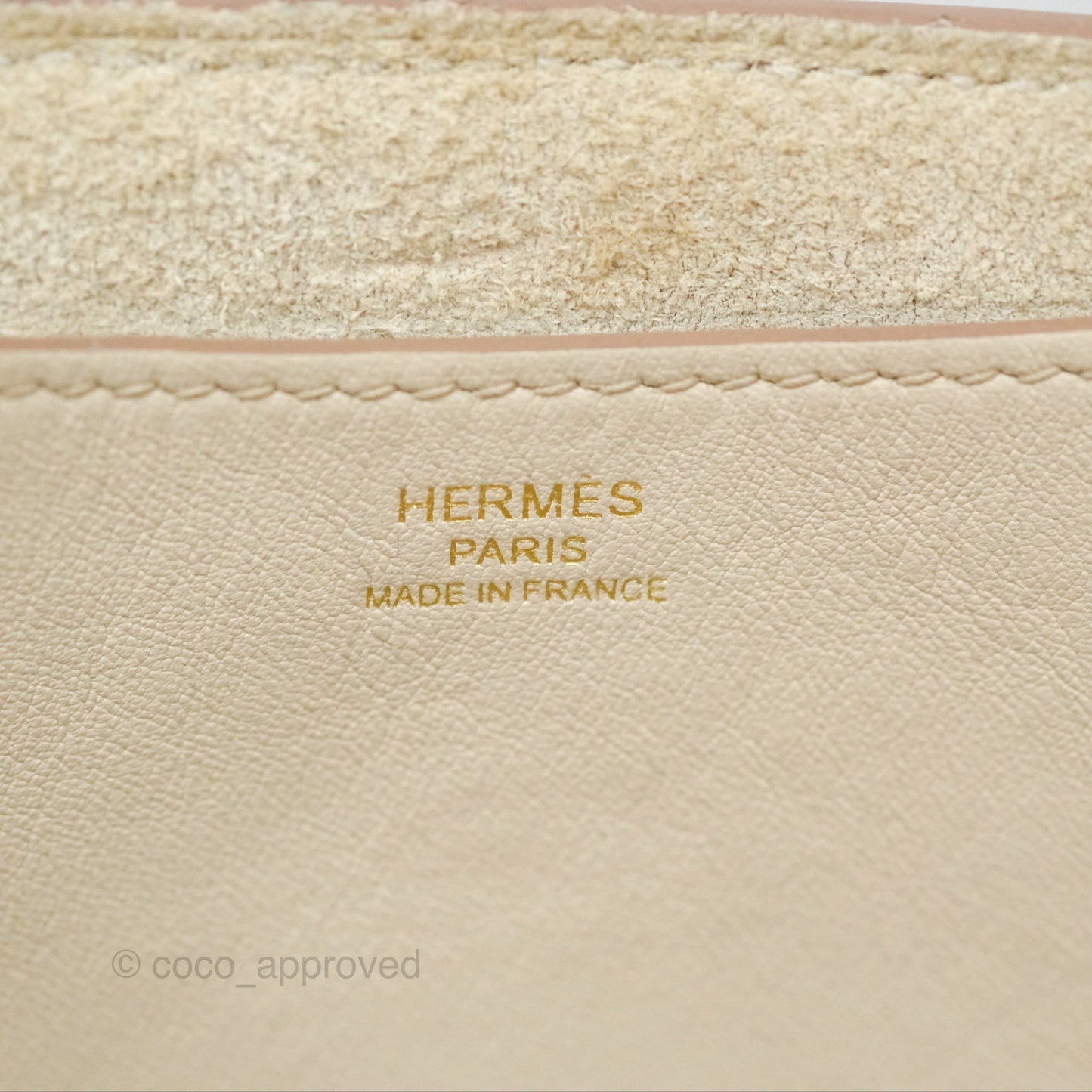 Hermes In-The-Loop 23 Beton Clemence Gold Hardware