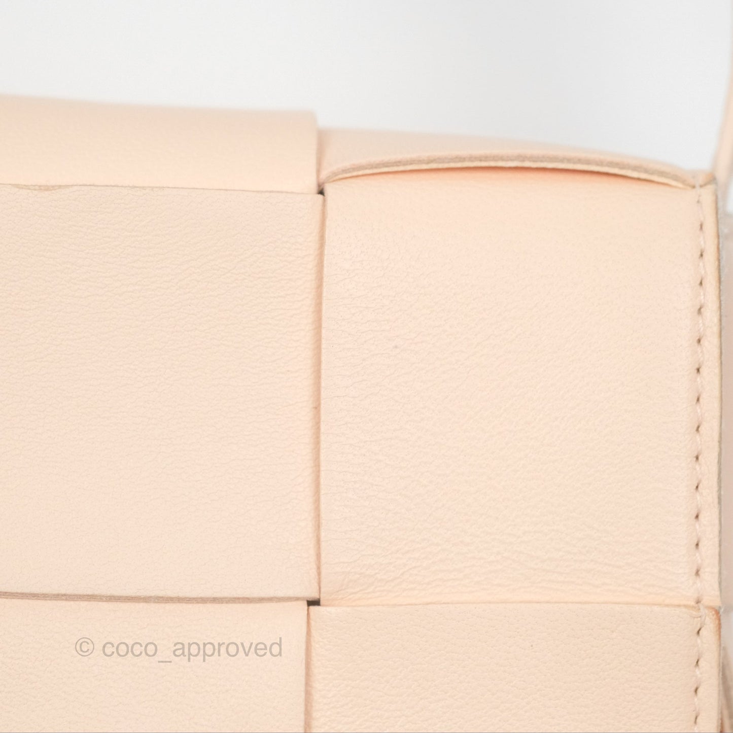 Bottega Veneta Intreccio Cassette Mini Bag Melon Washed Lambskin
