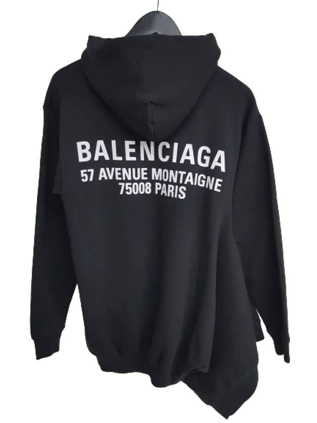 Luxury Balenciaga New Logo Hoodie Black