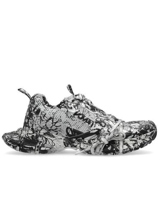 Luxury Balenciaga 3XL Extreme Graffiti Low Top Sneakers Grey