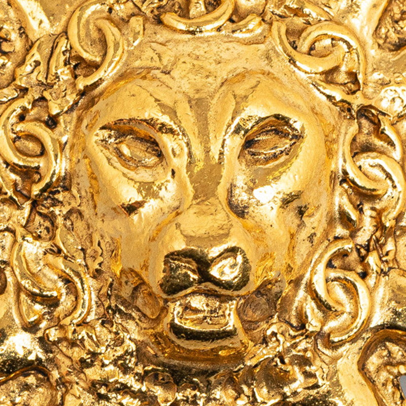 Chanel Lion Sun Sun Motif Brooch G Plated  Chanel