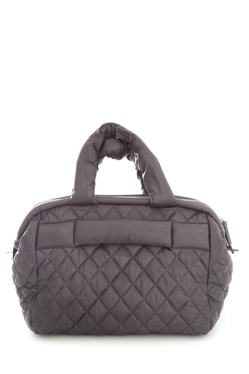 Luxury Chanel 2009 Winter Collection Grey Coco Cocoon Bowler Handbag