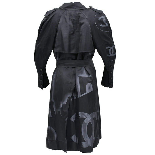 Luxury Chanel belted silk coat #38