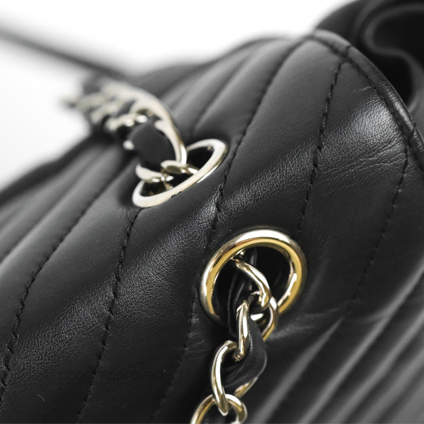 Chanel Medium Chevron Urban Spirit Backpack Black Calfskin Silver Hardware