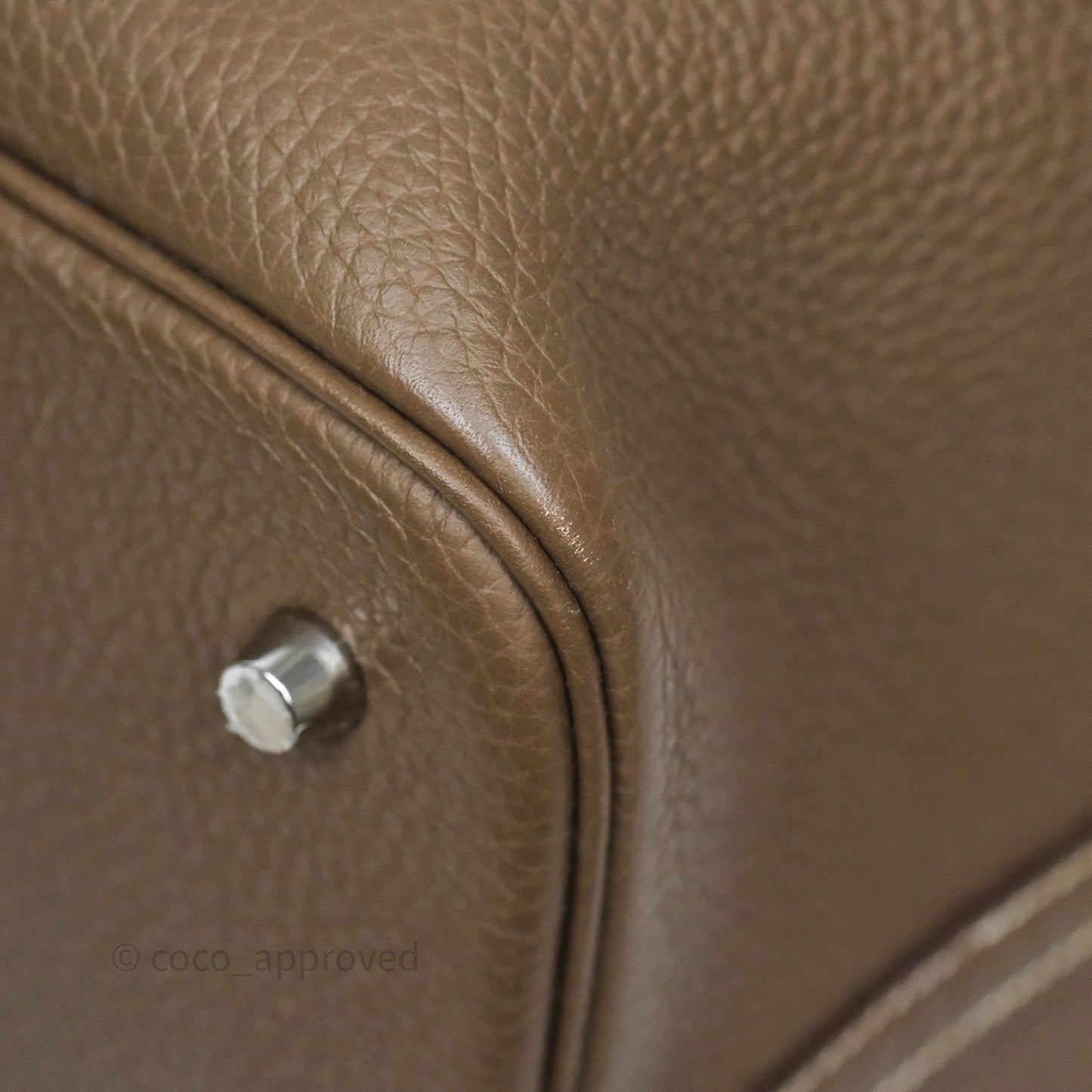 Hermès Picotin 22 Etoupe Clemence Palladium Hardware