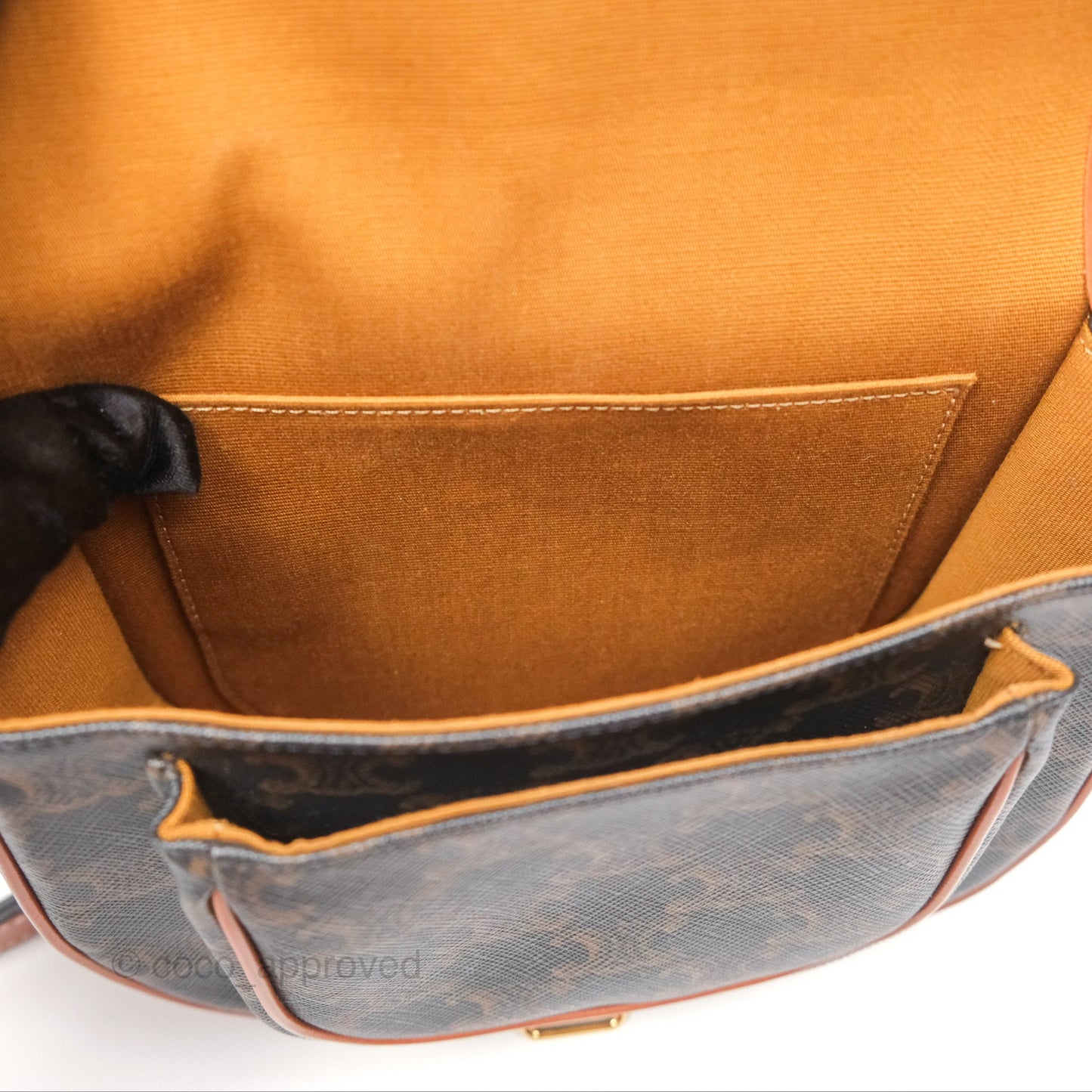 Celine Medium Folco Bag Triomphe Canvas Tan