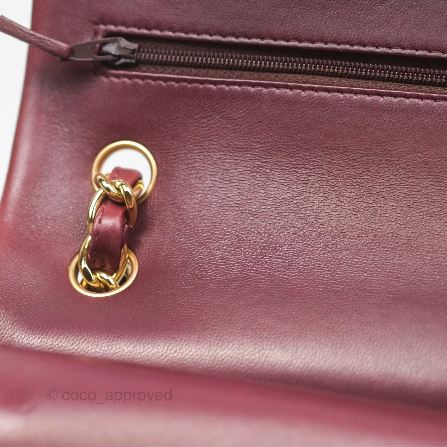 Chanel Jumbo Double Flap Burgundy Lambskin Gold Hardware