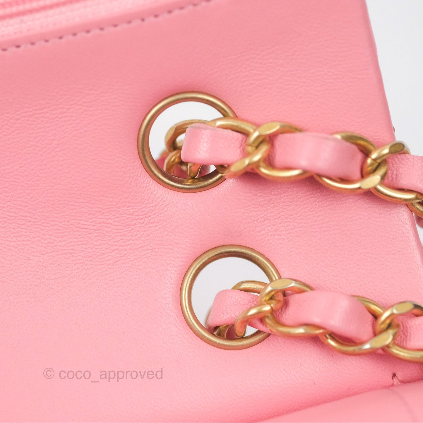 Chanel Small Classic Quilted Flap Pink Lambskin Gold Hardware
