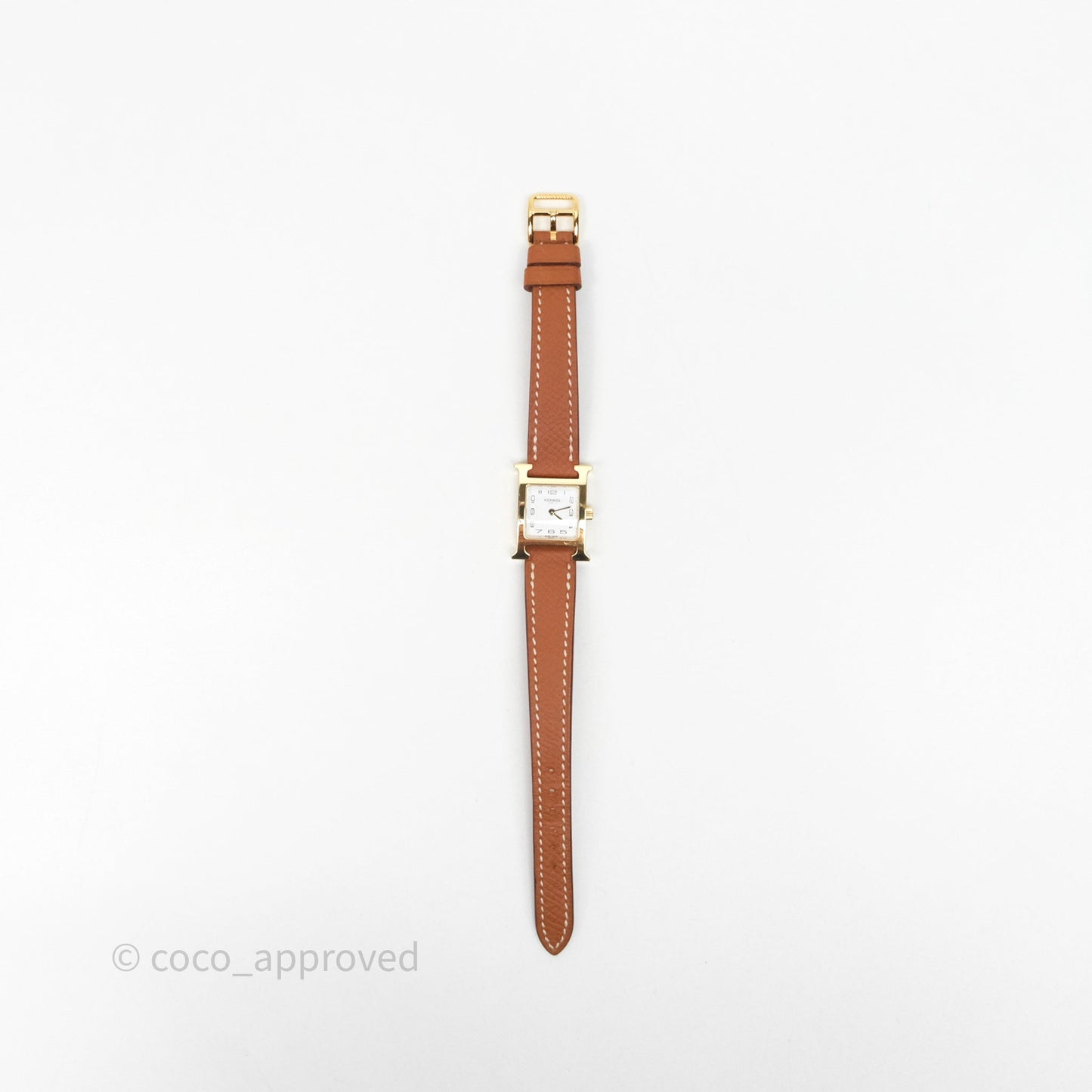 Hermès Heure H TPM Watch Gold Epsom Gold Hardware