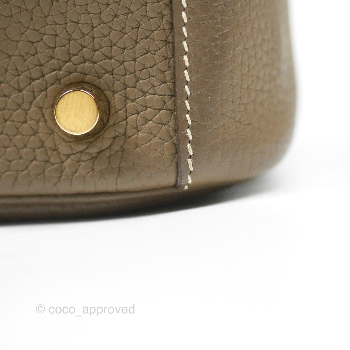 Hermès Lindy 26 Etoupe Clemence Gold Hardware