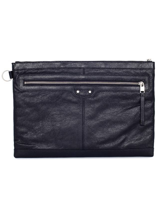 Luxury Balenciaga Clip Large Clutch Bag Black