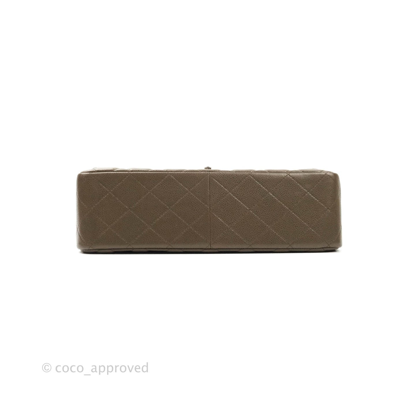 Chanel Jumbo Double Flap Taupe Caviar Silver Hardware⁣⁣