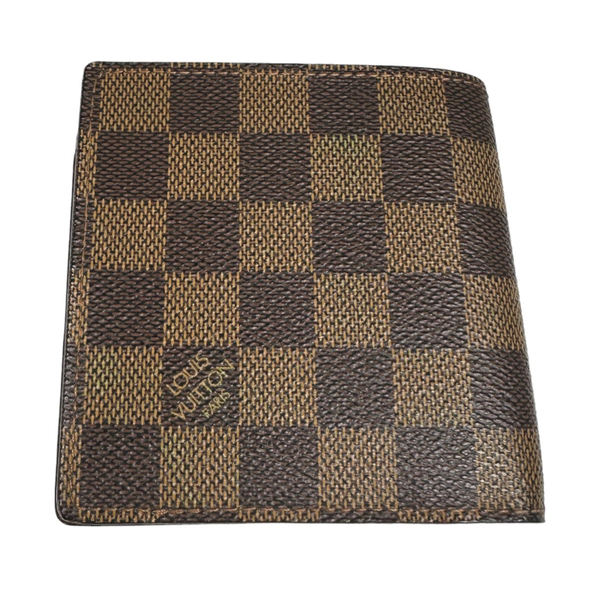LOUIS VUITTON Bifold Wallet N61675 Damier canvas Brown Bi-fold wallet with card pocket Damier Portefeuille Marco mens()